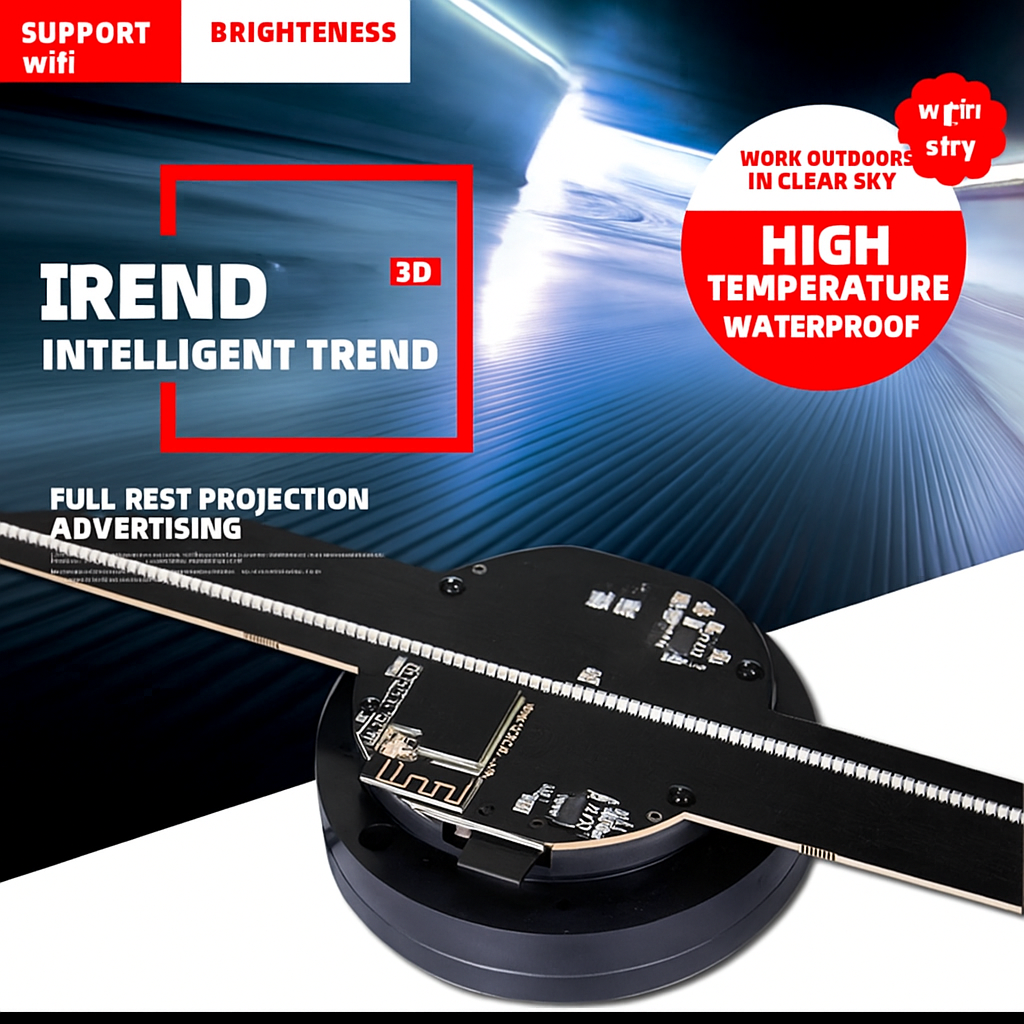 3D holographic Fan Screen