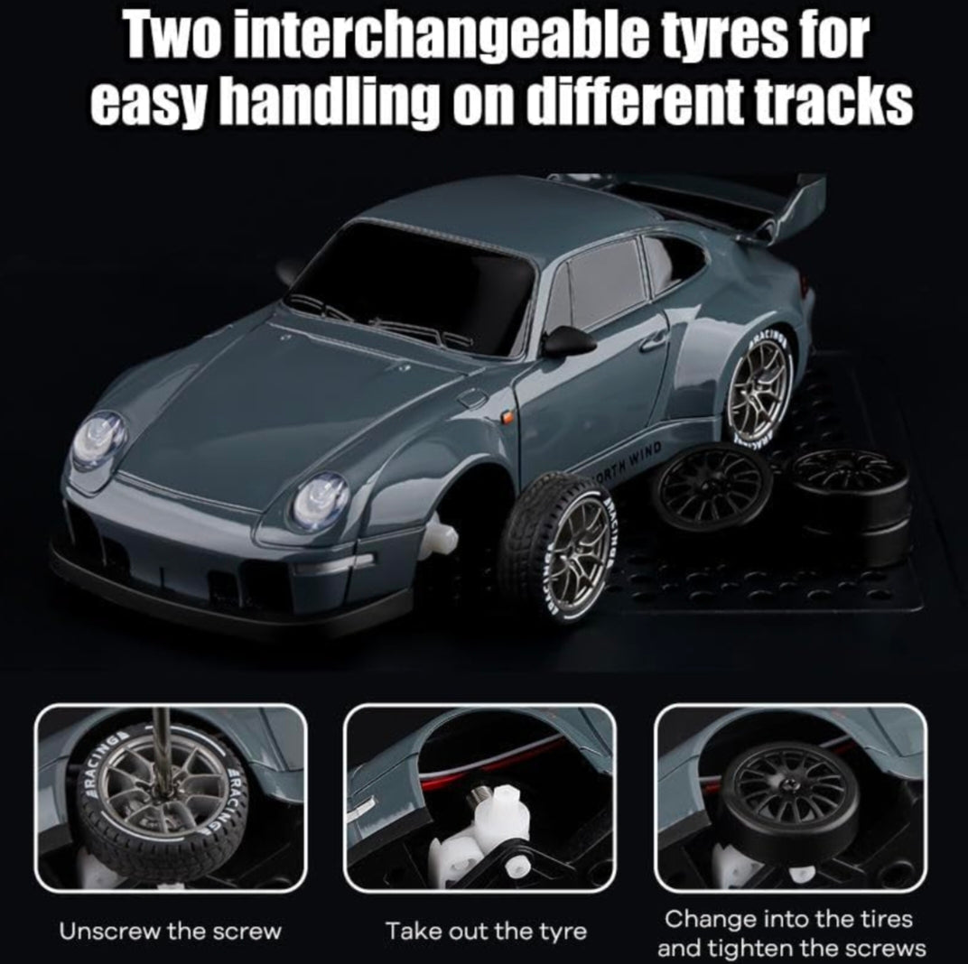 Porsche high-speed drifting car