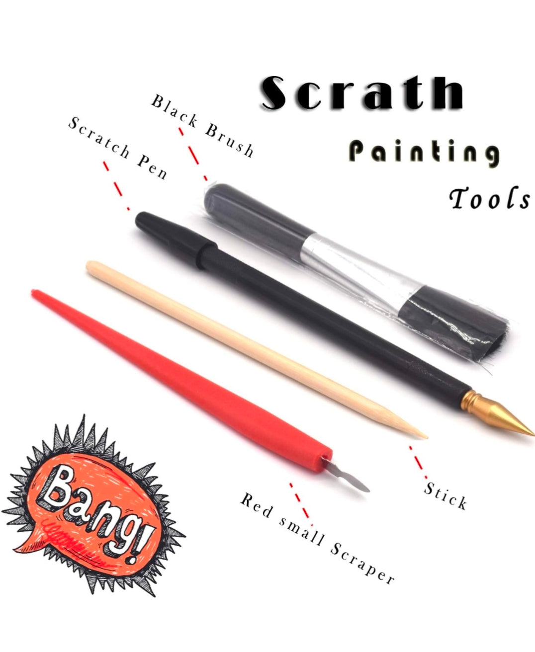 Night Scene Scratch Painting