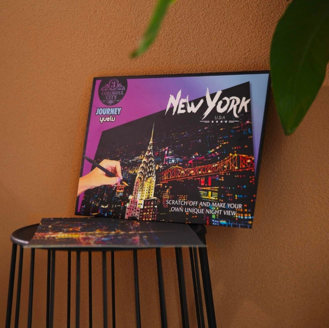 Night Scene Scratch Painting