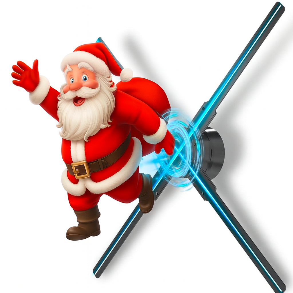 3D holographic Fan Screen