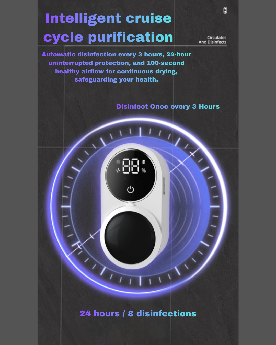 Dual-Person Smart UV Cleaning Device  Toothbrush